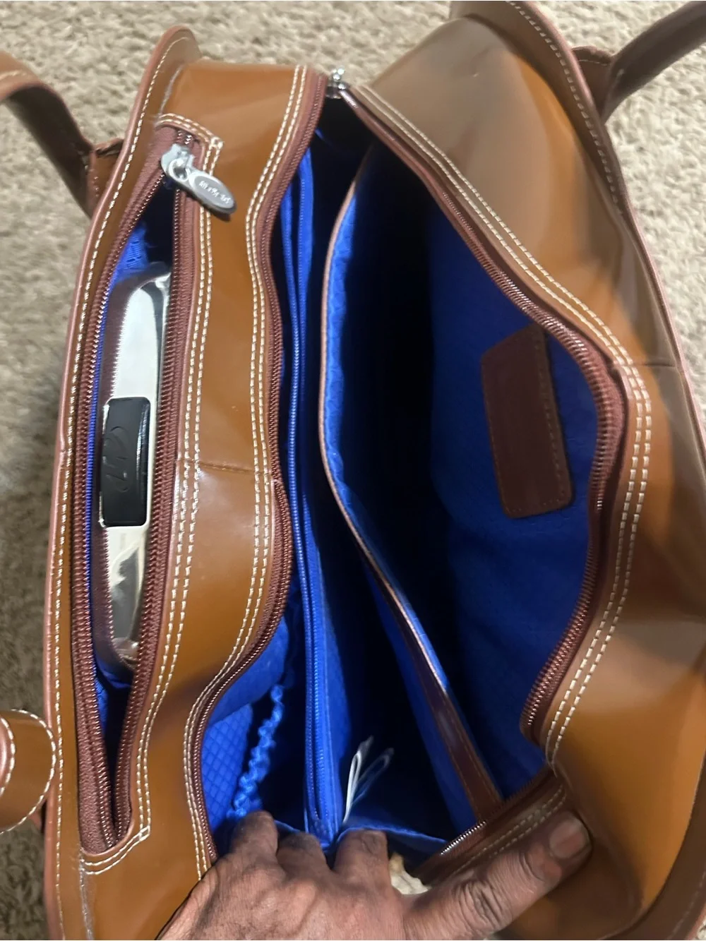 McKlein EDGEBROOK leather business briefcase